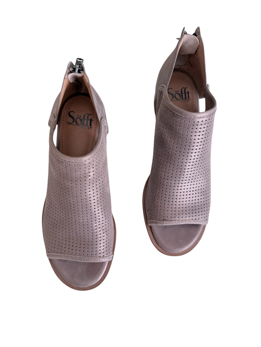 Sofft Carleigh Perforated 2” Heel Bootie/Sandals Size 6.5 - Picture 8 of 9